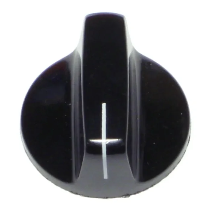 1-1/8″ x 1/4″ Black Plastic Appliance Knobs