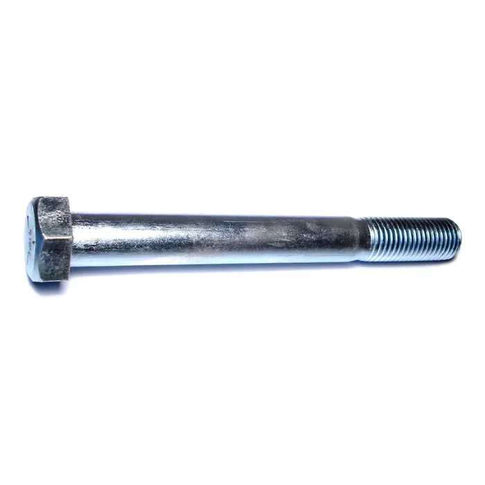 1-1/8″ x 10″ Zinc Plated Grade 5 Steel Coarse Thread Hex Cap Screws