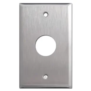 1-1/8‘‘ Dia. Hole Electrical Wall Plate Cover – Stainless Steel