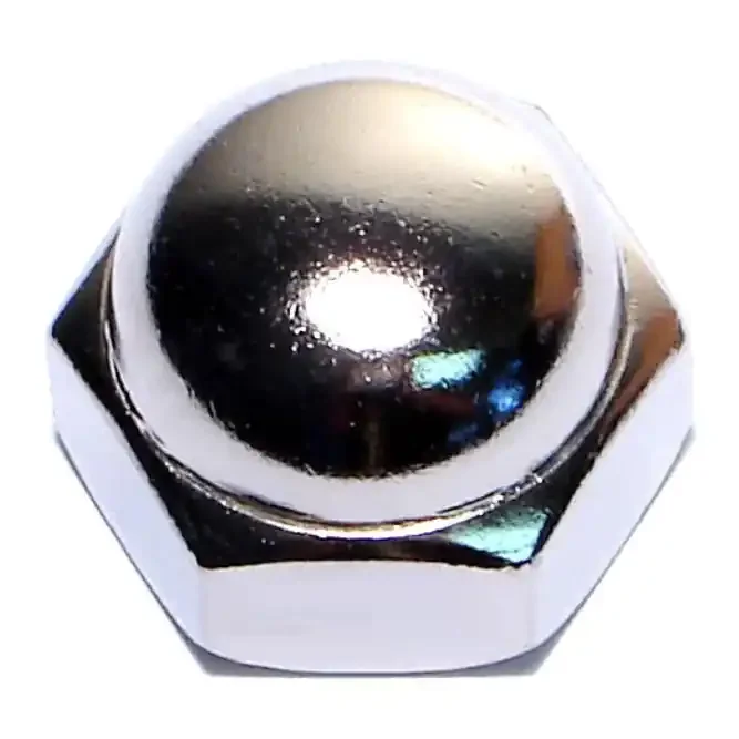 1/2″-13 Nickel Plated Steel Coarse Thread Acorn Cap Nuts