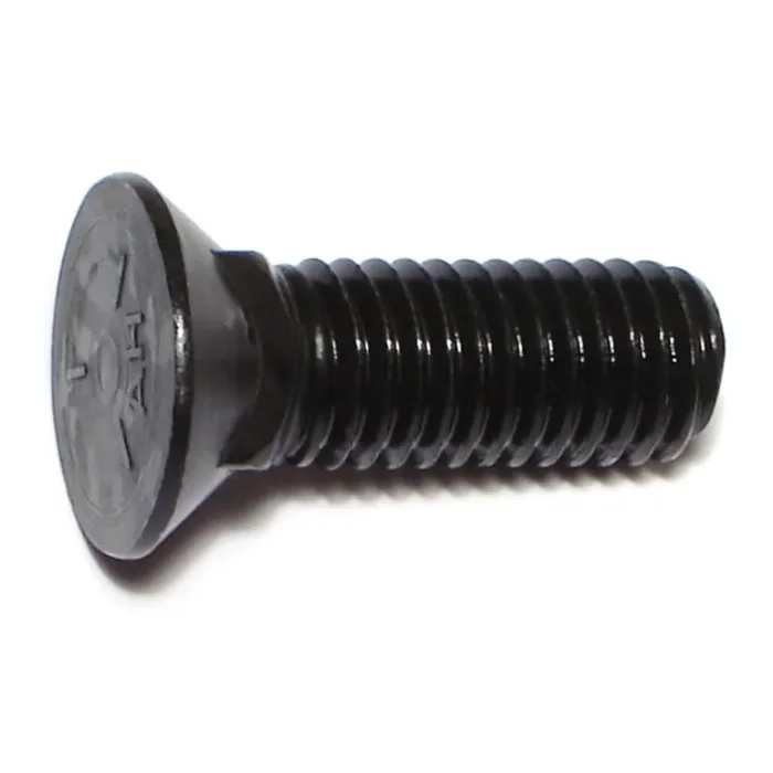 1/2″-13 x 1-1/2″ Plain Grade 5 Steel Coarse Thread Flat Head Plow Bolts
