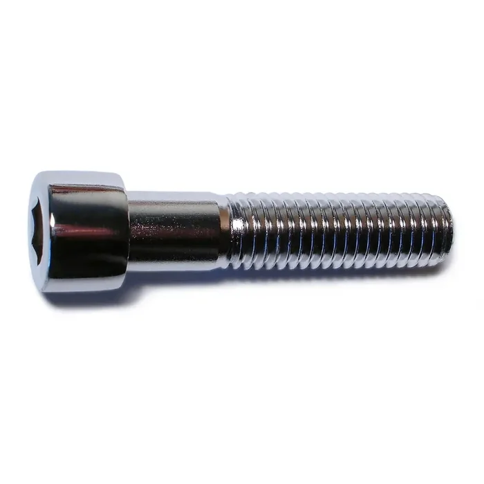 1/2″-13 x 2-1/4″ Chrome Plated Steel Coarse Thread Smooth Head Socket Cap Screws