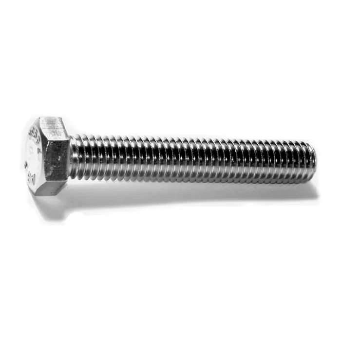 1/2″-13 x 3″ 18-8 Stainless Steel Coarse Full Thread Hex Head Tap Bolts