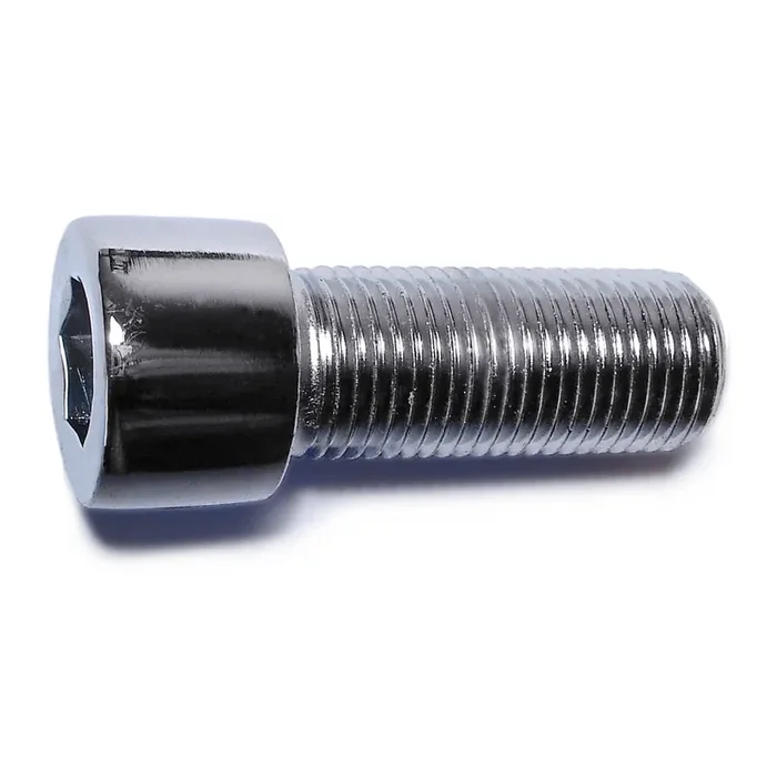 1/2″-20 x 1-1/4″ Chrome Plated Steel Fine Thread Smooth Head Socket Cap Screws