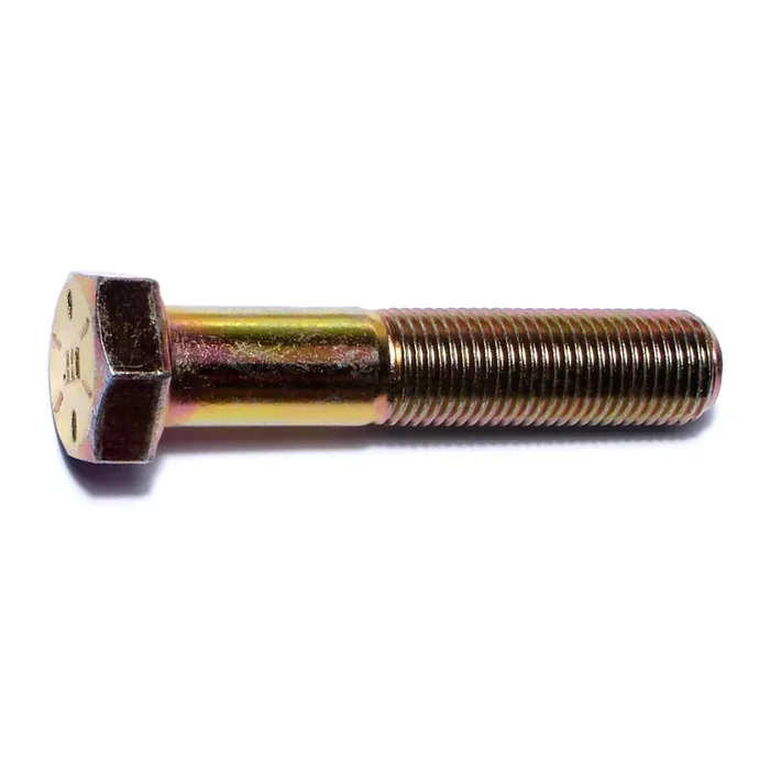 1/2″-20 x 2-1/2″ Zinc Plated Grade 8 Steel Fine Thread Hex Cap Screws