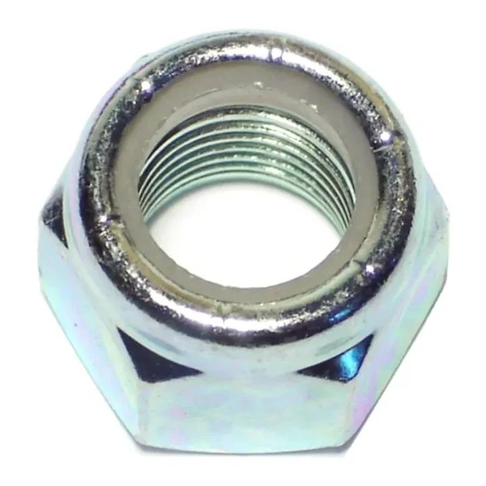 1/2″-20 Zinc Plated Grade 2 Steel Fine Thread Nylon Insert Lock Nuts