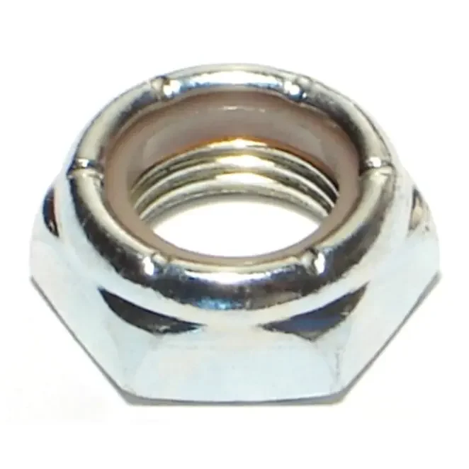 1/2″-20 Zinc Plated Grade 2 Steel Fine Thread Nylon Thin Lock Nuts
