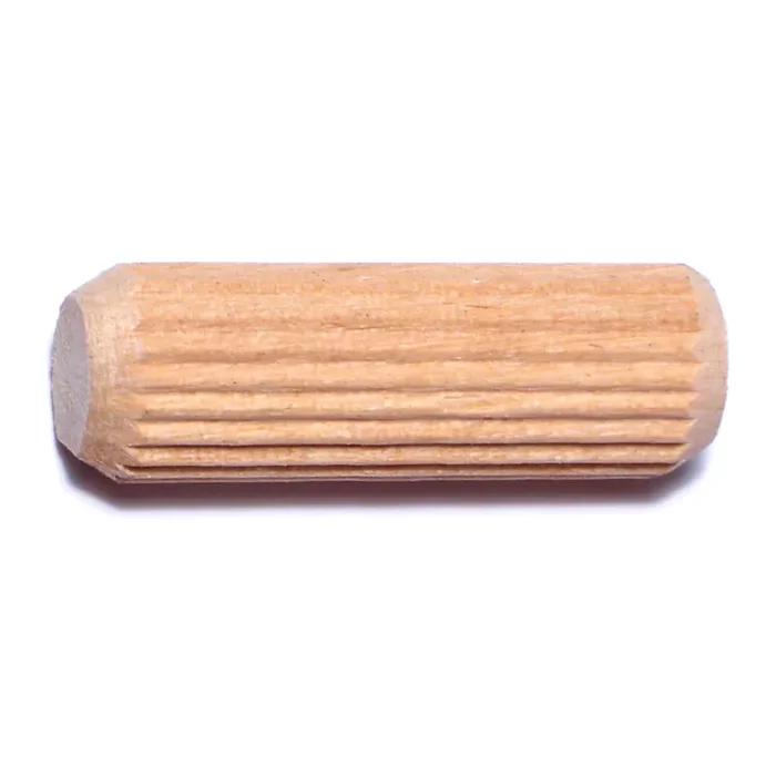1/2″ x 1-1/2″ Birch Wood Fluted Dowel Pins