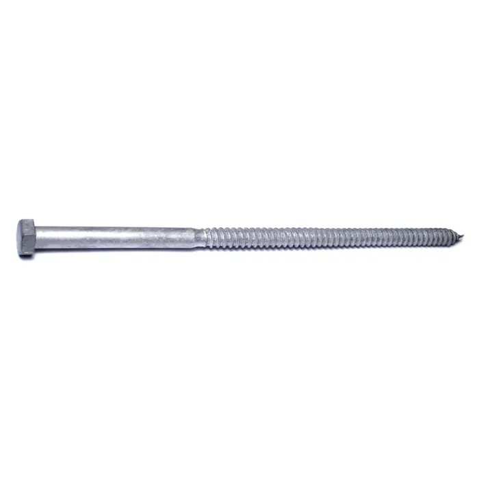 1/2″ x 12″ Hot Dip Galvanized Steel Hex Head Lag Screws