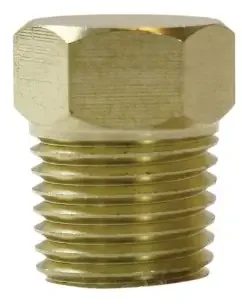 1/2 BRASS HEX HD SOLID PLUG