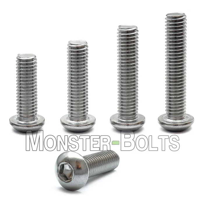 1/4″-20 Stainless Steel Button Head Socket Cap screws, 18-8 / A2