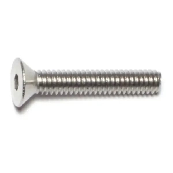 1/4″-20 x 1-1/2″ 18-8 Stainless Steel Coarse Thread Flat Head Socket Cap Screws