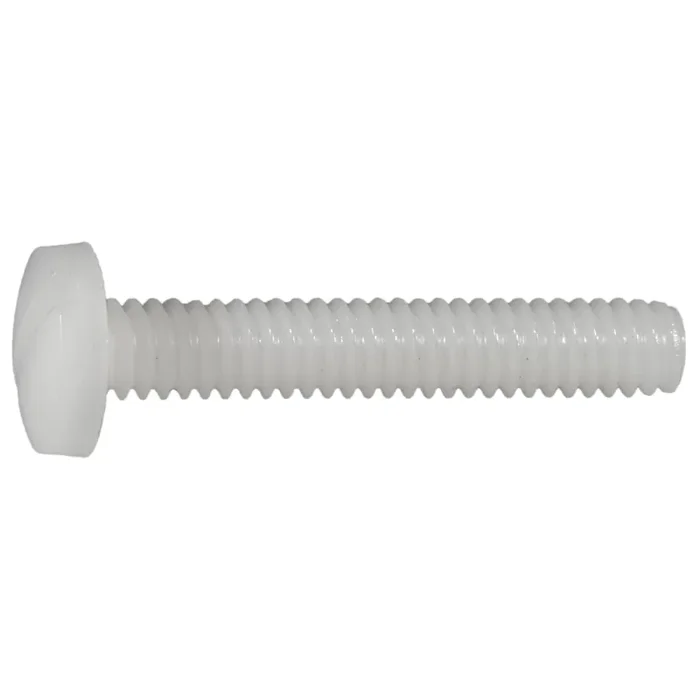 1/4″-20 x 1-1/2″ Nylon Plastic Coarse Thread Slotted Binding Machine Screws