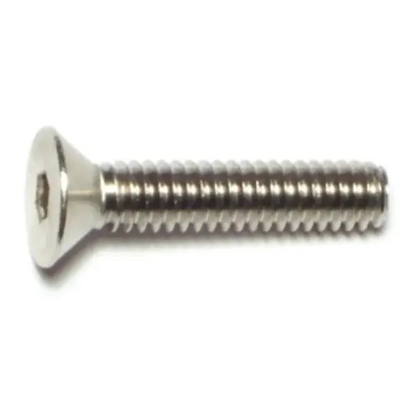1/4″-20 x 1-1/4″ 18-8 Stainless Steel Coarse Thread Flat Head Socket Cap Screws