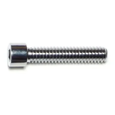 1/4″-20 x 1-1/4″ Chrome Plated Grade 8 Steel Coarse Thread Smooth Head Socket Cap Screws