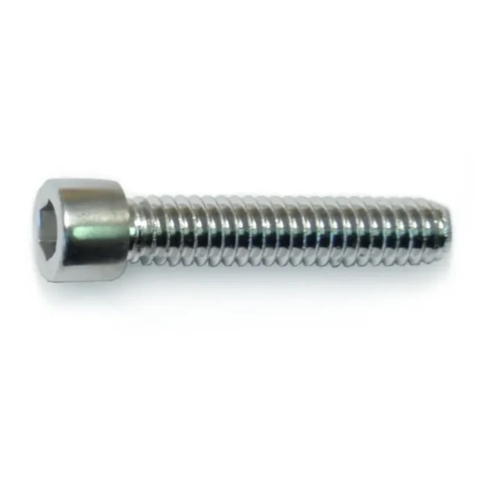 1/4″-20 x 1-1/4″ Polished 18-8 Stainless Steel Coarse Thread Smooth Socket Cap Screws