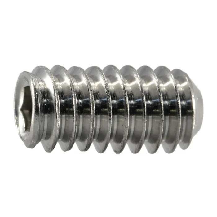 1/4″-20 x 1/2″ 18-8 Stainless Steel Coarse Thread Hex Socket Headless Set Screws