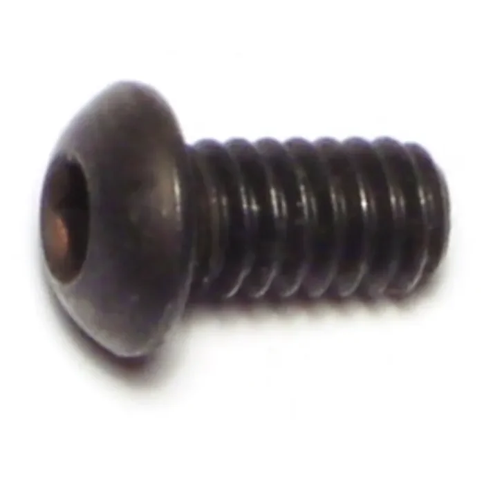 1/4″-20 x 1/2″ Plain Steel Coarse Thread Button Head Socket Cap Screws