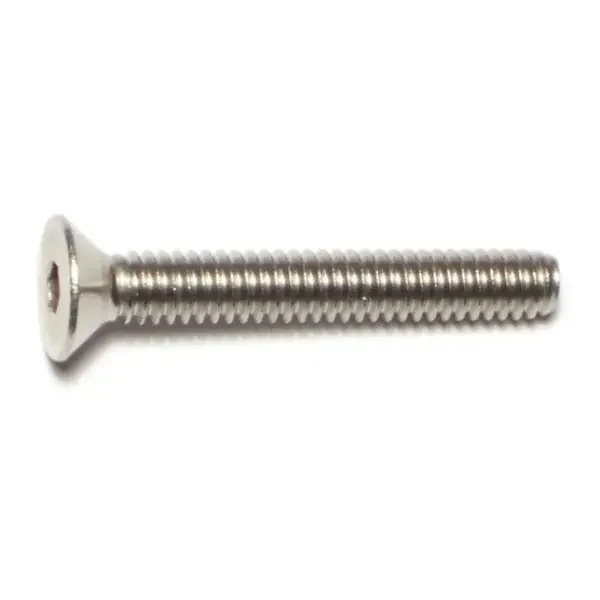 1/4″-20 x 1-3/4″ 18-8 Stainless Steel Coarse Thread Flat Head Socket Cap Screws