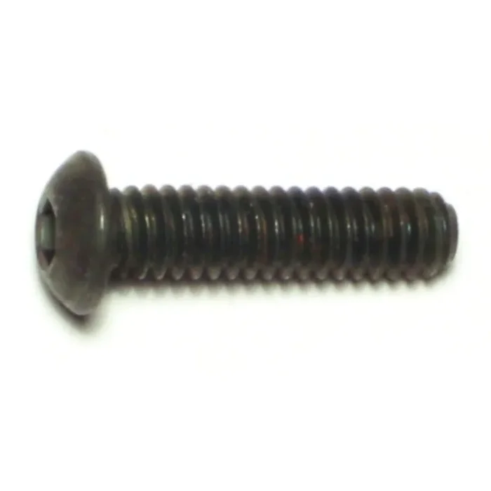 1/4″-20 x 1″ Plain Steel Coarse Thread Button Head Socket Cap Screws