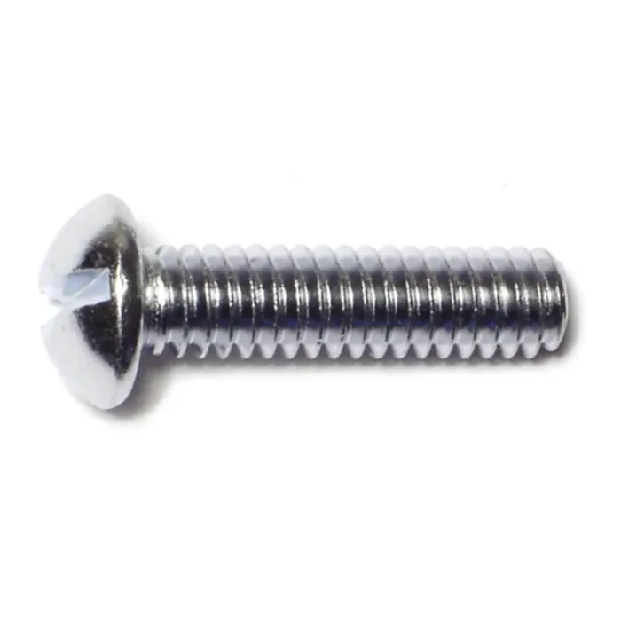 1/4″-20 x 1″ Steel Coarse Thread Slotted Round Head Machine Screws