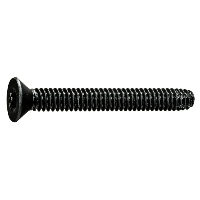 1/4″-20 x 2″ Black Steel Coarse Thread Star Drive Flat Head Thread Cutting Screws