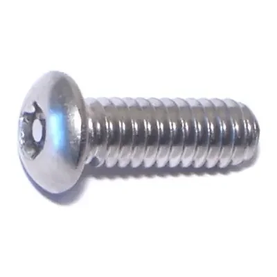 1/4″-20 x 3/4″ 18-8 Stainless Steel Coarse Thread Security Star Drive Button Head Machine Screws