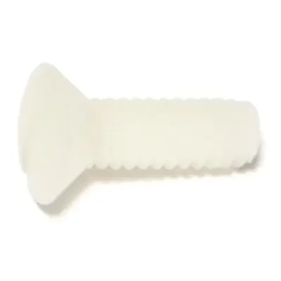 1/4″-20 x 3/4″ Nylon Plastic Coarse Thread Slotted Oval Head Machine Screws