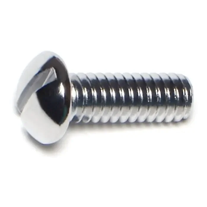 1/4″-20 x 3/4″ Steel Coarse Thread Slotted Round Head Machine Screws