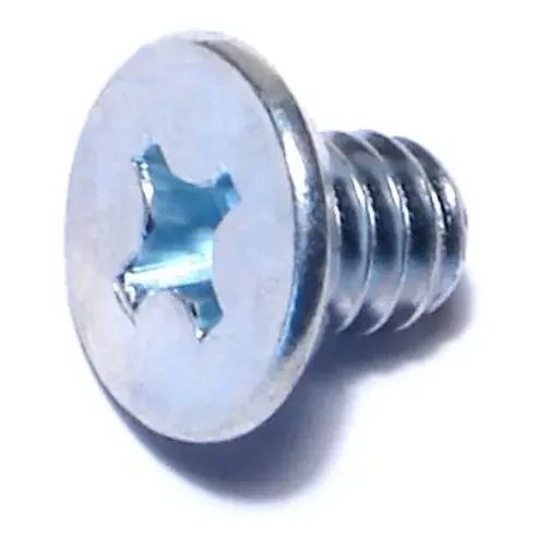 1/4″-20 x 3/8″ Zinc Plated Steel Coarse Thread Phillips Flat Head Machine Screws