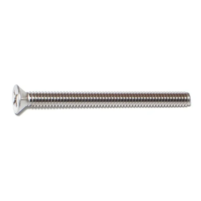 1/4″-20 x 3″ 18-8 Stainless Steel Coarse Thread Phillips Flat Head Machine Screws