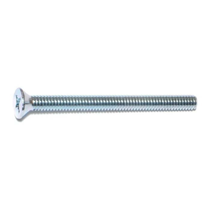 1/4″-20 x 3″ Zinc Plated Steel Coarse Thread Phillips Flat Head Machine Screws