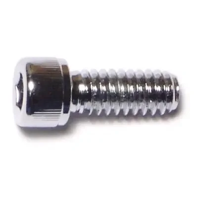 1/4″-20 x 5/8″ Chrome Plated Grade 8 Steel Coarse Thread Knurled Socket Cap Screws