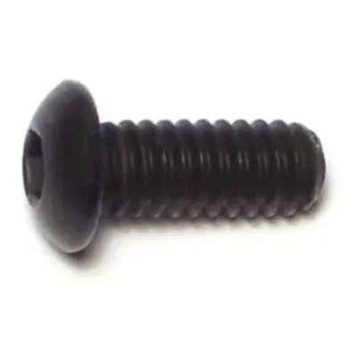 1/4″-20 x 5/8″ Plain Steel Coarse Thread Button Head Socket Cap Screws