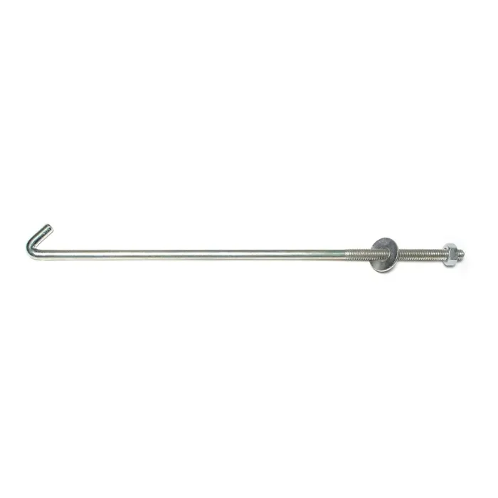 1/4″-20 x 9″ Coarse Thread J End Hold Down Bolts