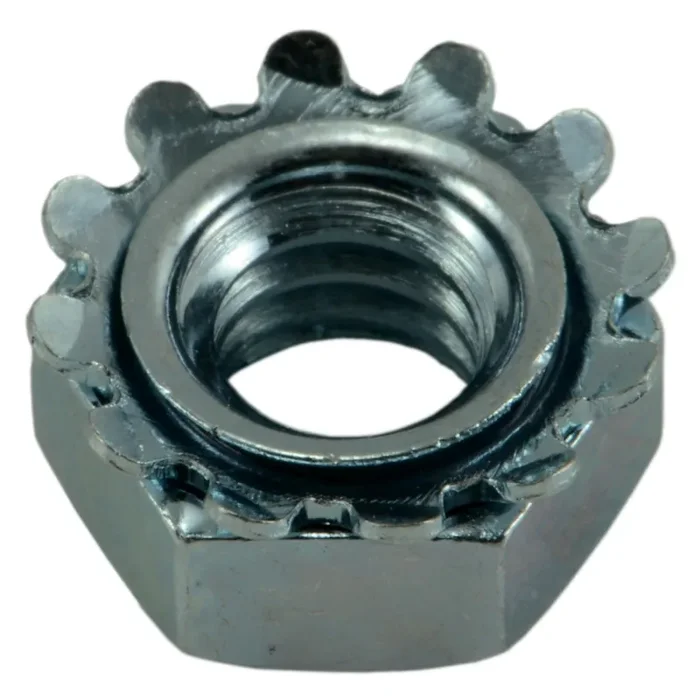 1/4″-20 Zinc Plated Grade 2 Steel Coarse Thread Kep Lock Nuts