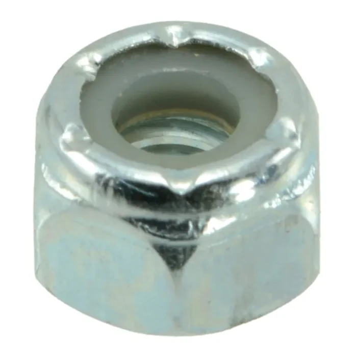 1/4″-20 Zinc Plated Grade 2 Steel Coarse Thread Nylon Insert Lock Nuts