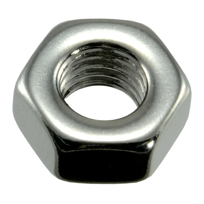1/4″-28 Polished 18-8 Stainless Steel Grade 5 Fine Thread Hex Nuts