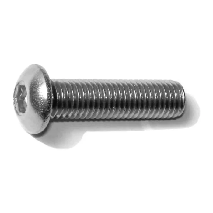 1/4″-28 x 1″ 18-8 Stainless Steel Fine Thread Button Head Socket Cap Screws