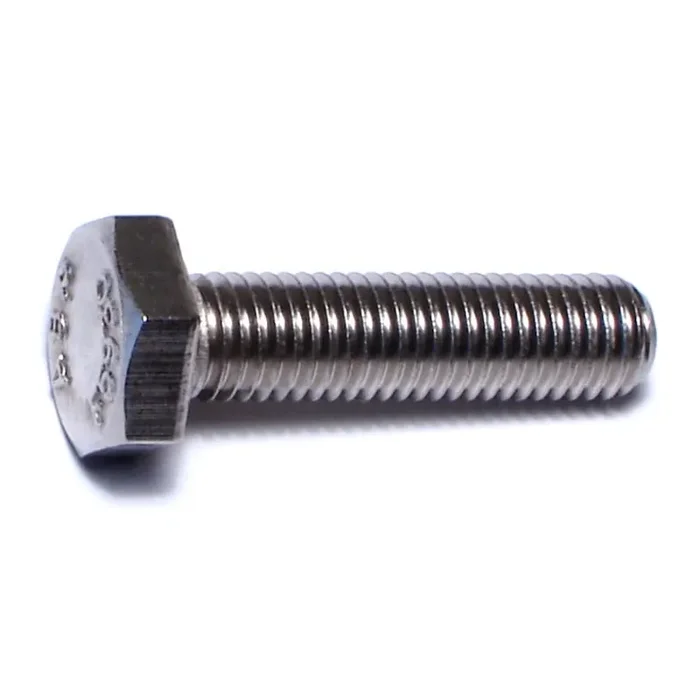 1/4″-28 x 1″ 18-8 Stainless Steel Fine Thread Hex Cap Screws