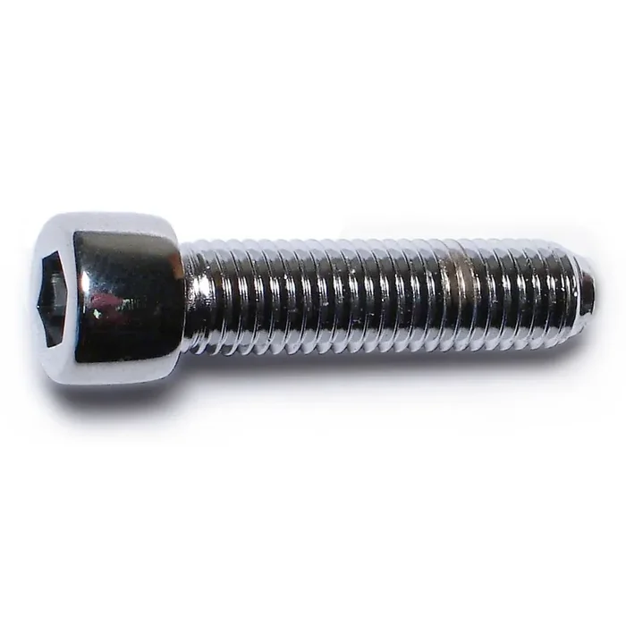1/4″-28 x 1″ Chrome Plated Steel Fine Thread Smooth Head Socket Cap Screws