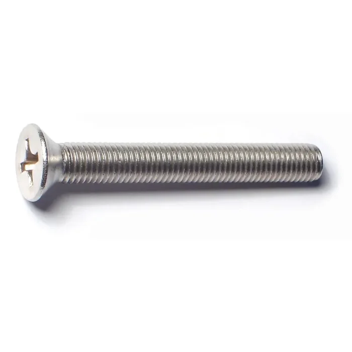 1/4″-28 x 2″ 18-8 Stainless Steel Fine Thread Phillips Flat Head Machine Screws