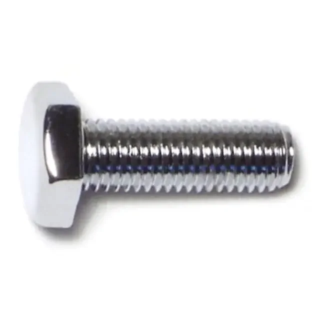 1/4″-28 x 3/4″ Chrome Plated Grade 5 Steel Fine Thread Hex Cap Screws