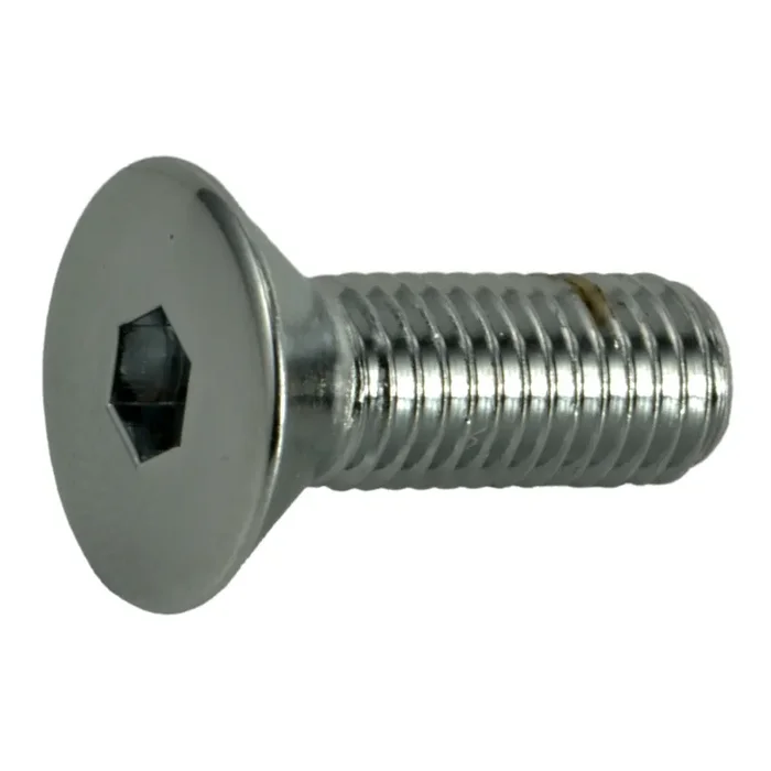 1/4″-28 x 3/4″ Chrome Plated Steel Fine Thread Flat Head Socket Cap Screws