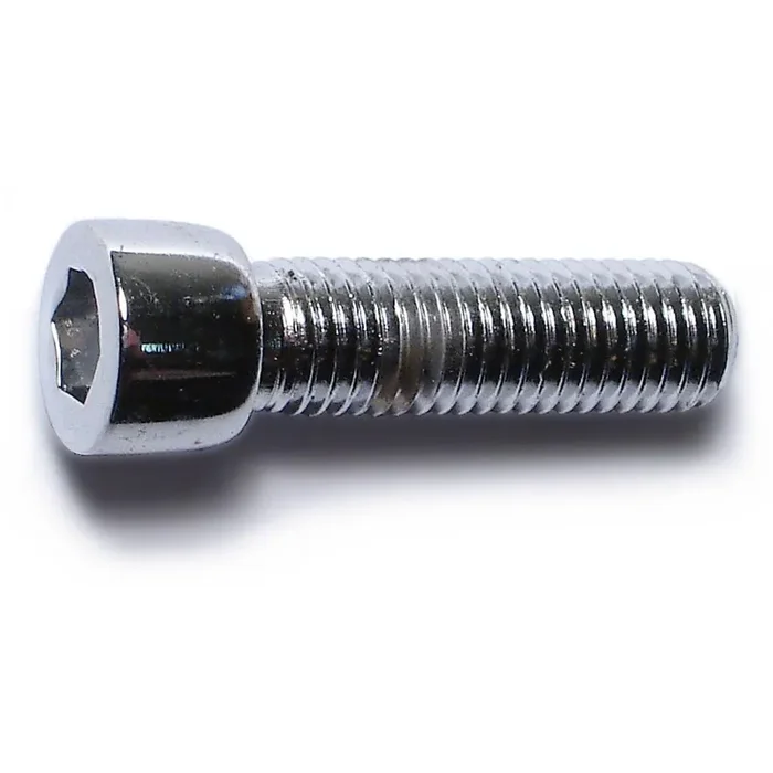 1/4″-28 x 7/8″ Chrome Plated Steel Fine Thread Smooth Head Socket Cap Screws