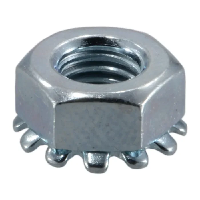 1/4″-28 Zinc Plated Grade 2 Steel Fine Thread Kep Lock Nuts