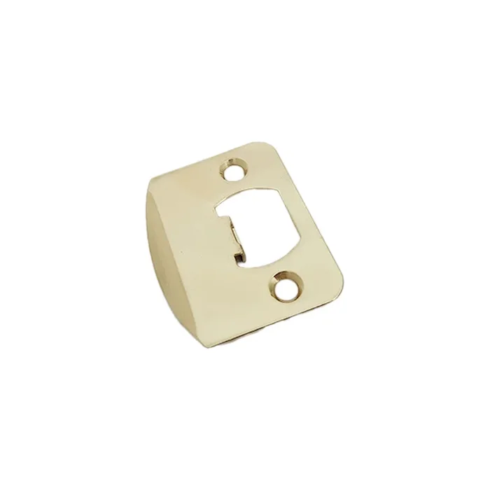 1/4″ Radius Corner Full Lip Strike – Unlacquered Brass Finish by Emtek