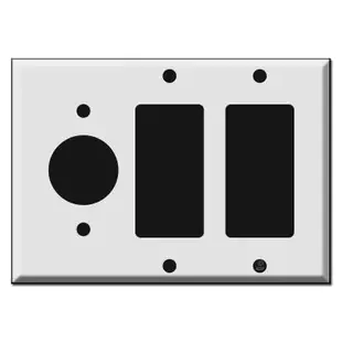 1.4″ Round Outlet 2 GFCI Decora Rocker Wall Switch Plates