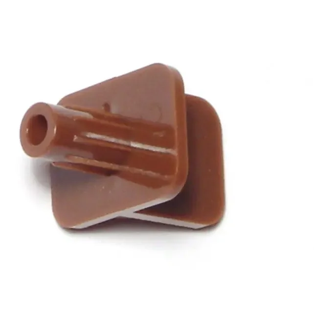 1/4″ x 1/2″ Walnut Colored Plastic Shelf Supports