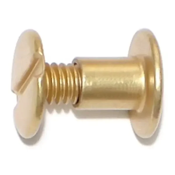 1/4″ x 15/64″ Brass Anodized Aluminum Screw Posts with Screws